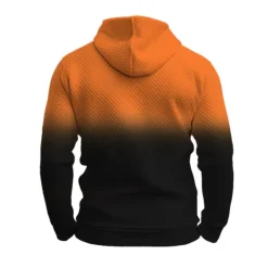 Outlet OUKU Men's Pumpkin Graphic Prints Hoodie Hoodies Waffle Hoodie Daily Classic Long Sleeve Hooded Halloween Holiday Going out Black Yellow Print Spring & Fall Designer