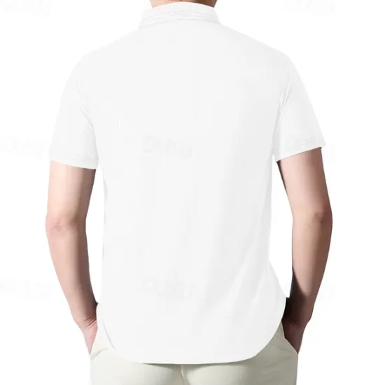 Outlet OUKU Men's Quarter Zip Polo Golf Shirt Daily Holiday Quarter Zip Short Sleeve Fashion Basic Plain Summer Regular Fit Black White Wine Navy Blue Khaki Quarter Zip Polo