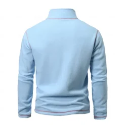 New OUKU Men's Quarter Zip Sweatshirt Black White Blue Green Dark Gray Standing Collar Plain Sports & Outdoor Sports Streetwear non-printing Designer Basic Casual Winter Clothing Apparel Hoodies Sweatshirts