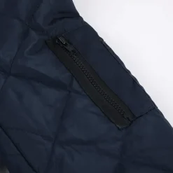 Clearance OUKU Men's Quilted Jacket Transition Jacket Going out Pocket Spring & Fall Plain Streetwear Standing Collar Regular Black Wine Blue Red Army Green Jacket