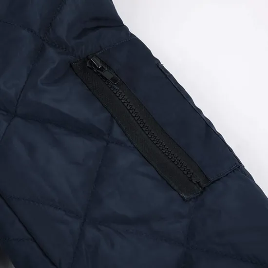 Clearance OUKU Men's Quilted Jacket Transition Jacket Going out Pocket Spring & Fall Plain Streetwear Standing Collar Regular Black Wine Blue Red Army Green Jacket