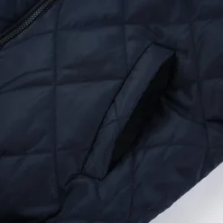 Clearance OUKU Men's Quilted Jacket Transition Jacket Going out Pocket Spring & Fall Plain Streetwear Standing Collar Regular Black Wine Blue Red Army Green Jacket