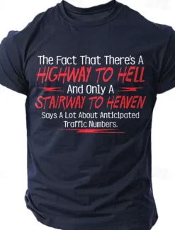 Discount OUKU Men's Quotes & Sayings Letter Printed Funny T Shirt Tee Top 100% Cotton Short Sleeve Graphic Shirt Light Heather Grey Black White Comfortable Tee Street Sports Outdoor Fashion Designer Clothing