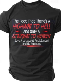 Discount OUKU Men's Quotes & Sayings Letter Printed Funny T Shirt Tee Top 100% Cotton Short Sleeve Graphic Shirt Light Heather Grey Black White Comfortable Tee Street Sports Outdoor Fashion Designer Clothing