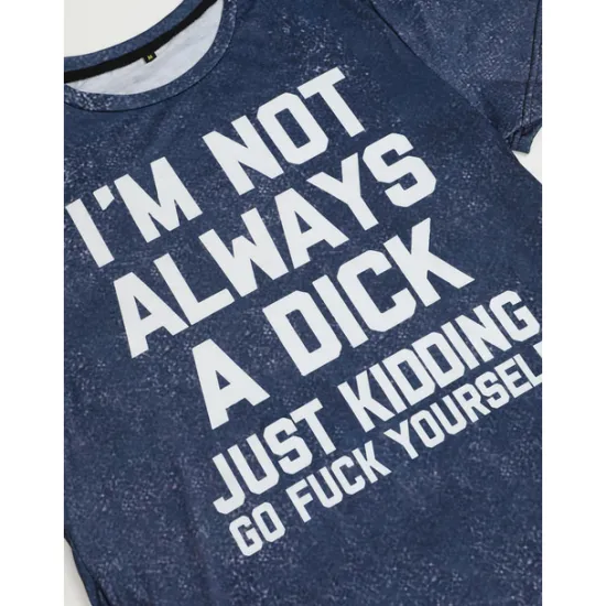 Best OUKU Men's Rude Offensive Graphic Letter T shirt Tee Short Sleeve T shirt 3D Print Crew Neck Shirt Vintage Fashion Designer Outdoor Casual Daily Black Navy Blue Dark Green Spring & Summer Clothing Apparel