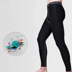 Best OUKU Men's Running Pants Compression Tights Leggings Pocket Elastic Waistband Leggings Outdoor Sports & Outdoor Athletic Fall Quick Dry Lightweight Soft Power Flex Marathon Running Workout Tailored Fit