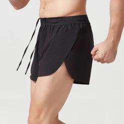 Sale OUKU Men's Running Shorts Athletic Shorts Drawstring Bottoms Athletic Breathable Quick Dry Moisture Wicking Fitness Running Active Training Sportswear Activewear Color Block Black Light Green Blue