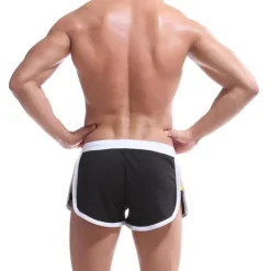 Hot OUKU Men's Running Shorts Athletic Shorts Drawstring Stripe-Trim Bottoms Athletic Athleisure Breathable Soft Quick Dry Fitness Gym Workout Marathon Sportswear Activewear Stripes Black / Orange Black White