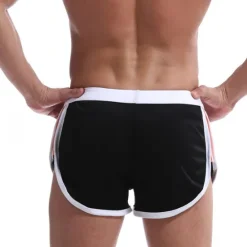 Hot OUKU Men's Running Shorts Athletic Shorts Drawstring Stripe-Trim Bottoms Athletic Athleisure Breathable Soft Quick Dry Fitness Gym Workout Marathon Sportswear Activewear Stripes Black / Orange Black White