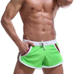 Hot OUKU Men's Running Shorts Athletic Shorts Drawstring Stripe-Trim Bottoms Athletic Athleisure Breathable Soft Quick Dry Fitness Gym Workout Marathon Sportswear Activewear Stripes Black / Orange Black White