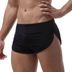Online OUKU Men's Running Shorts Athletic Shorts Bottoms Athletic Athleisure Ice Silk Breathable Soft Quick Dry Fitness Gym Workout Marathon Sportswear Activewear Solid Colored Black White Red