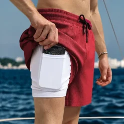 Clearance OUKU Men's Running Shorts Gym Shorts Sweat Shorts 2 in 1 High Waist Shorts Sports & Outdoor Casual Athleisure Breathable Quick Dry Lightweight Soft Running Walking Jogging Regular Fit Sportswear Activewear