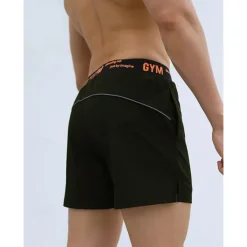 OUKU Men's Running Shorts Gym Shorts Going out Weekend Breathable Quick Dry Elastic Waist 2 in 1 Plain Short Gymnatics Casual Activewear Black White