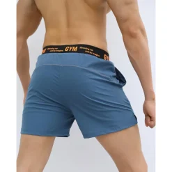 OUKU Men's Running Shorts Gym Shorts Going out Weekend Breathable Quick Dry Elastic Waist 2 in 1 Plain Short Gymnatics Casual Activewear Black White