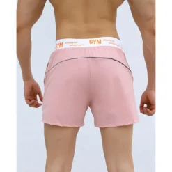 OUKU Men's Running Shorts Gym Shorts Going out Weekend Breathable Quick Dry Elastic Waist 2 in 1 Plain Short Gymnatics Casual Activewear Black White