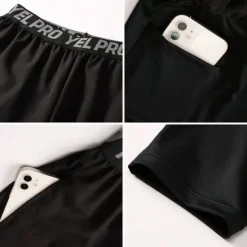 Discount OUKU Men's Running Shorts With Tights Compression Tights Leggings 2 in 1 with Phone Pocket High Waist Base Layer Sports & Outdoor Athletic Winter Spandex Breathable Quick Dry Moisture Wicking Fitness Gym
