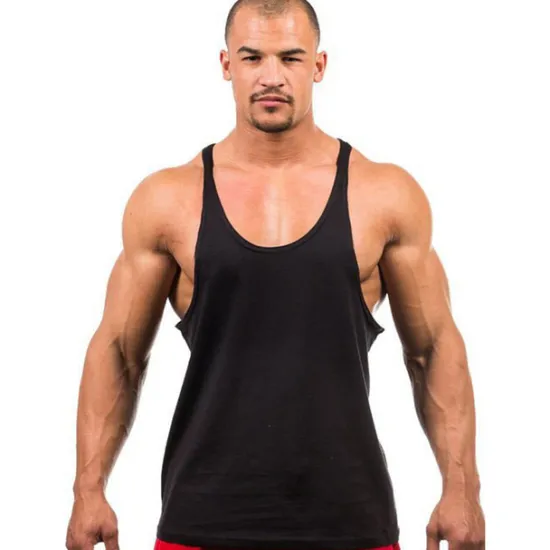 Outlet OUKU Men's Running Tank Top Workout Tank Vest / Gilet Summer Cotton Breathable Quick Dry Moisture Wicking Fitness Gym Workout Bodybuilding Sportswear Activewear Black White Yellow