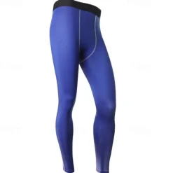 Clearance OUKU Men's Running Tights Leggings Compression Tights Leggings Patchwork Base Layer Outdoor Sports & Outdoor Athletic Fall Quick Dry Soft Compression Sweat wicking Power Flex Marathon Running Workout