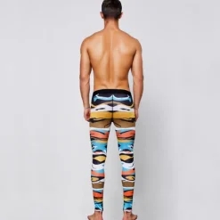 Hot OUKU Men's Running Tights Leggings Base Layer Bottoms Yoga Sports & Outdoor Athletic Spring Breathable Moisture Wicking Soft Compression Fitness Gym Workout Running Skinny Sportswear Activewear Optical