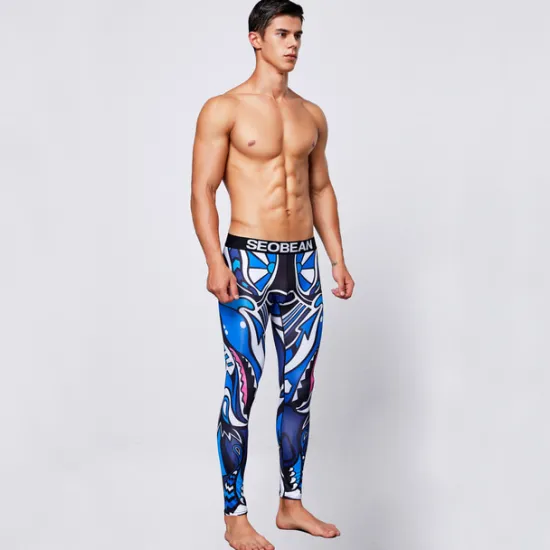 Hot OUKU Men's Running Tights Leggings Base Layer Bottoms Yoga Sports & Outdoor Athletic Spring Breathable Moisture Wicking Soft Compression Fitness Gym Workout Running Skinny Sportswear Activewear Optical