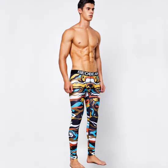 Hot OUKU Men's Running Tights Leggings Base Layer Bottoms Yoga Sports & Outdoor Athletic Spring Breathable Moisture Wicking Soft Compression Fitness Gym Workout Running Skinny Sportswear Activewear Optical