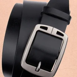 New OUKU Men's Sashes Belt Men's belt Waist Belt Black Coffee Cowhide Alloy Modern Contemporary Solid / Plain Color Daily Wear Vacation Casual Daily