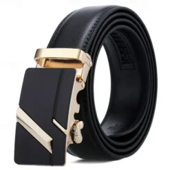 Best OUKU Men's Sashes Belt Men's belt Waist Belt Silver Wine Red PU Leather Alloy Modern Contemporary Solid / Plain Color Daily Wear Vacation Casual Daily