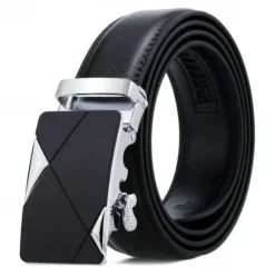 Best OUKU Men's Sashes Belt Men's belt Waist Belt Silver Wine Red PU Leather Alloy Modern Contemporary Solid / Plain Color Daily Wear Vacation Casual Daily