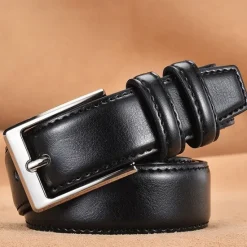 New OUKU Men's Sashes Belt Men's belt Waist Belt Black Blue PU Leather Alloy Modern Contemporary Solid / Plain Color Daily Wear Vacation Casual Daily