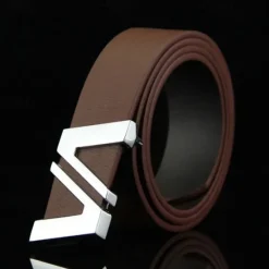 Clearance OUKU Men's Sashes Belt Men's belt Waist Belt Black White PU Leather Alloy Modern Contemporary Solid / Plain Color Vacation Daily Wear Casual Daily
