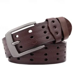 Sale OUKU Men's Sashes Belt Men's belt Waist Belt PU Leather Alloy Modern Contemporary Solid / Plain Color Vacation Daily Wear Casual Daily Apricot