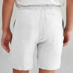 Sale OUKU Men's Shark Sea Creatures Shorts Cotton Linen Shorts Mid Waist Hawaiian Vacation Dailywear Holiday Pocket Drawstring Elastic Waist Designer Clothing Apparel