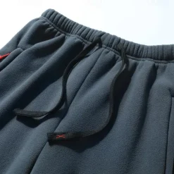 Best OUKU Men's Sherpa Athletic Pants Trousers Straight Leg Sweatpants Pocket Drawstring Elastic Waist Plain Comfort Warm Sports Outdoor Daily Fashion Casual ArmyGreen Black Micro-elastic