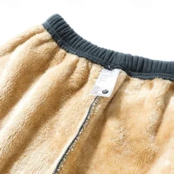 Best OUKU Men's Sherpa Athletic Pants Trousers Straight Leg Sweatpants Pocket Drawstring Elastic Waist Plain Comfort Warm Sports Outdoor Daily Fashion Casual ArmyGreen Black Micro-elastic