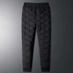 Online OUKU Men's Sherpa Fleece Pants Sweatpants Joggers Trousers Pocket Drawstring Elastic Waist Plain Comfort Warm Sports Outdoor Daily Fashion Casual Black 1# Black Micro-elastic
