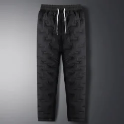 Online OUKU Men's Sherpa Fleece Pants Sweatpants Joggers Trousers Pocket Drawstring Elastic Waist Plain Comfort Warm Sports Outdoor Daily Fashion Casual Black 1# Black Micro-elastic