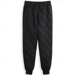 Outlet OUKU Men's Sherpa Fleece Pants Sweatpants Winter Pants Trousers Pocket Drawstring Elastic Waist Plain Comfort Breathable Outdoor Daily Going out Fashion Casual / Sporty Black Black Straight Leg