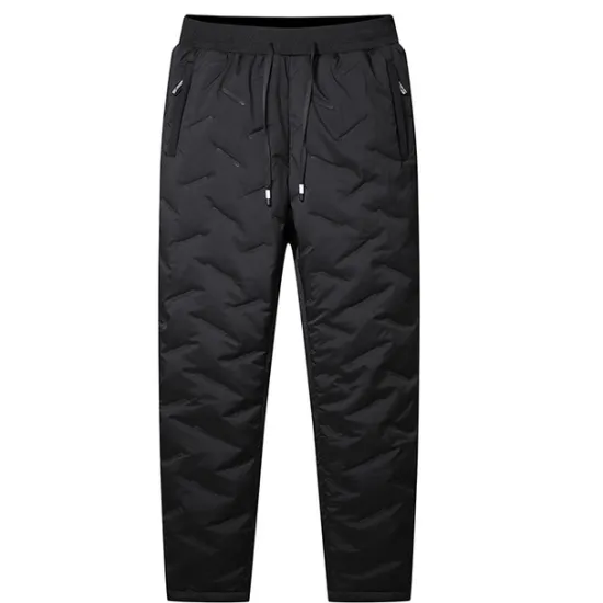 Discount OUKU Men's Sherpa Joggers Winter Pants Trousers Casual Pants Pocket Drawstring Elastic Waist Plain Waterproof Warm Daily Streetwear Fashion Chic & Modern Black Black Straight Leg Micro-elastic