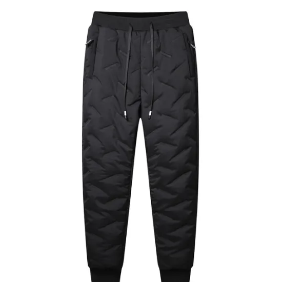 Discount OUKU Men's Sherpa Joggers Winter Pants Trousers Casual Pants Pocket Drawstring Elastic Waist Plain Waterproof Warm Daily Streetwear Fashion Chic & Modern Black Black Straight Leg Micro-elastic