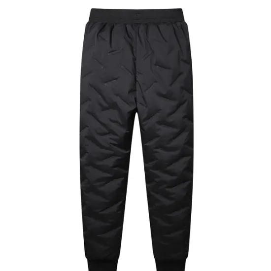 Discount OUKU Men's Sherpa Joggers Winter Pants Trousers Casual Pants Pocket Drawstring Elastic Waist Plain Waterproof Warm Daily Streetwear Fashion Chic & Modern Black Black Straight Leg Micro-elastic