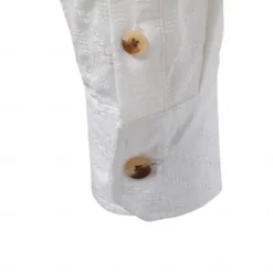 Hot OUKU Men's Shirt Black White khaki Long Sleeve Solid Color Standing Collar Outdoor Causal Buttons Clothing Apparel Daily Casual Daily Leisure
