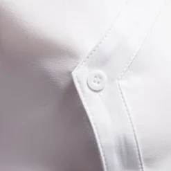 Clearance OUKU Men's Shirt Dress Shirt Button Up Shirt Plain Wedding Party Black White Red Navy Blue Long Sleeve Lapel Spring & Fall Clothing Apparel Embroidered