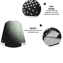 Best OUKU Men's Shirt Dress Shirt Geometric Pattern Outdoor Casual White Pink Blue Green Long Sleeve V Neck Summer Fall Clothing Apparel Print