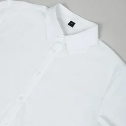 OUKU Men's Shirt Dress Shirt Letter Printed Street Wear to work Long Sleeve Turndown Spring & Summer Clothing Apparel Print White