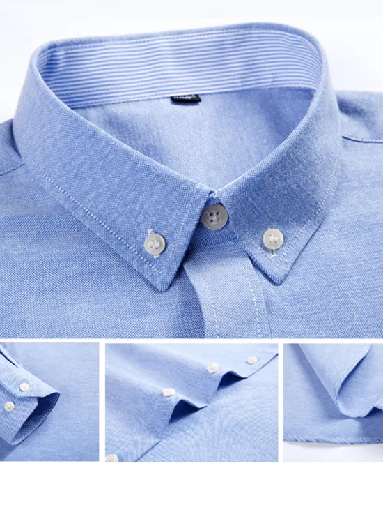 OUKU Men's Shirt Dress Shirt Oxford Shirt Color Block Office & Career Wedding Party White Yellow Navy Blue Blue Long Sleeve Lapel Spring & Fall Clothing Apparel Splice