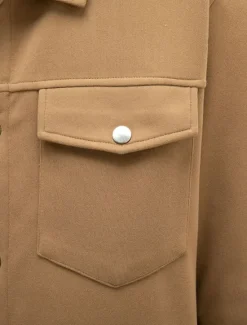 OUKU Men's Shirt Jacket Overshirts Transition Jacket Daily Lightweight Pocket Spring Plain Classic Lapel Regular Black Yellow Navy Blue Green Jacket