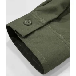 Best OUKU Men's Shirt Jacket Overshirts Transition Jacket Daily Lightweight Pocket Summer Spring Plain Classic Lapel Apricot Black Navy Blue Blue Dark Green Jacket