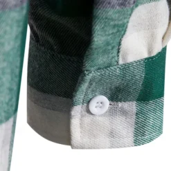Online OUKU Men's Shirt Jacket Overshirt Plaid Outdoor Daily Pink Purple Green Khaki Long Sleeve Hooded Spring & Fall Clothing Apparel Print