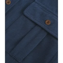 OUKU Men's Shirt Jacket Overshirts Transition Jacket Vacation Lightweight Pocket Summer Spring Plain Classic Lapel Black Navy Blue Blue Army Green Jacket