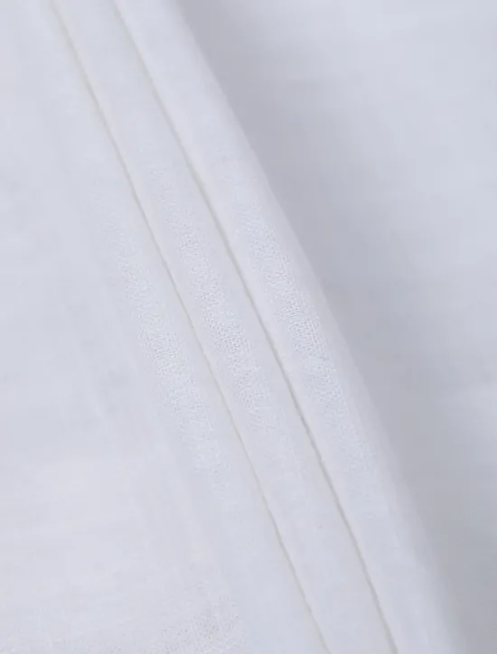 OUKU Men's Shirt Linen Shirt Band Collar Shirt Summer Shirt Beach Wear Button Up Shirt Plain Casual Daily Black White Blue Orange Short Sleeve Band Collar Summer Clothing Apparel